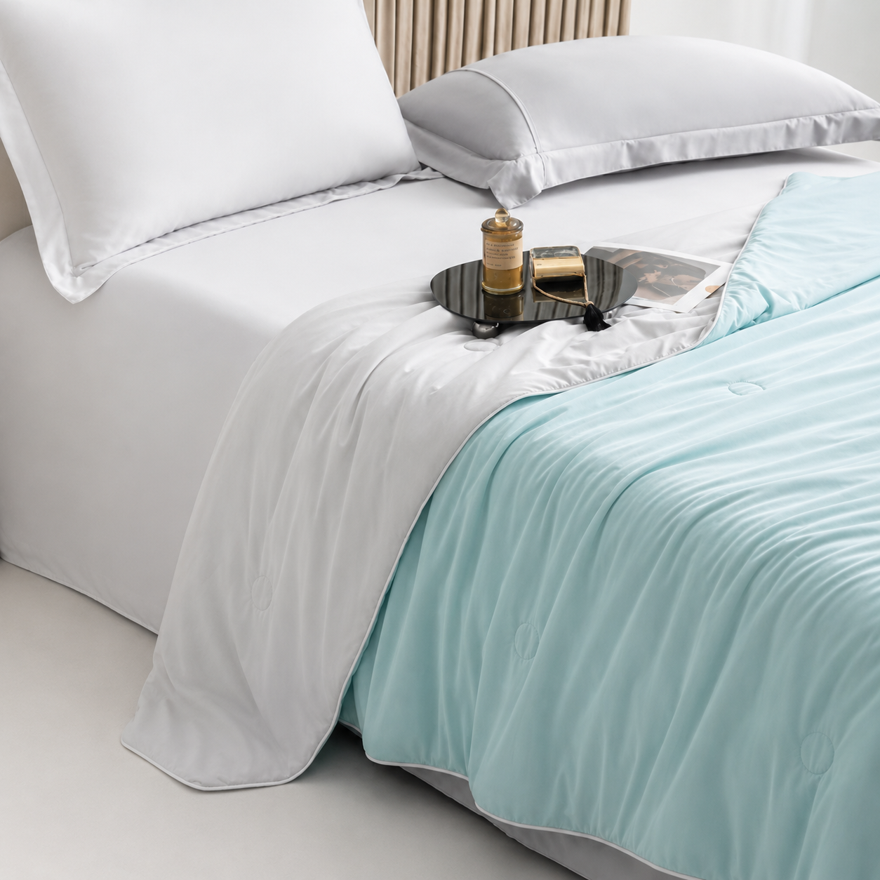 CoolDream Sommerdecke in Himmelblau